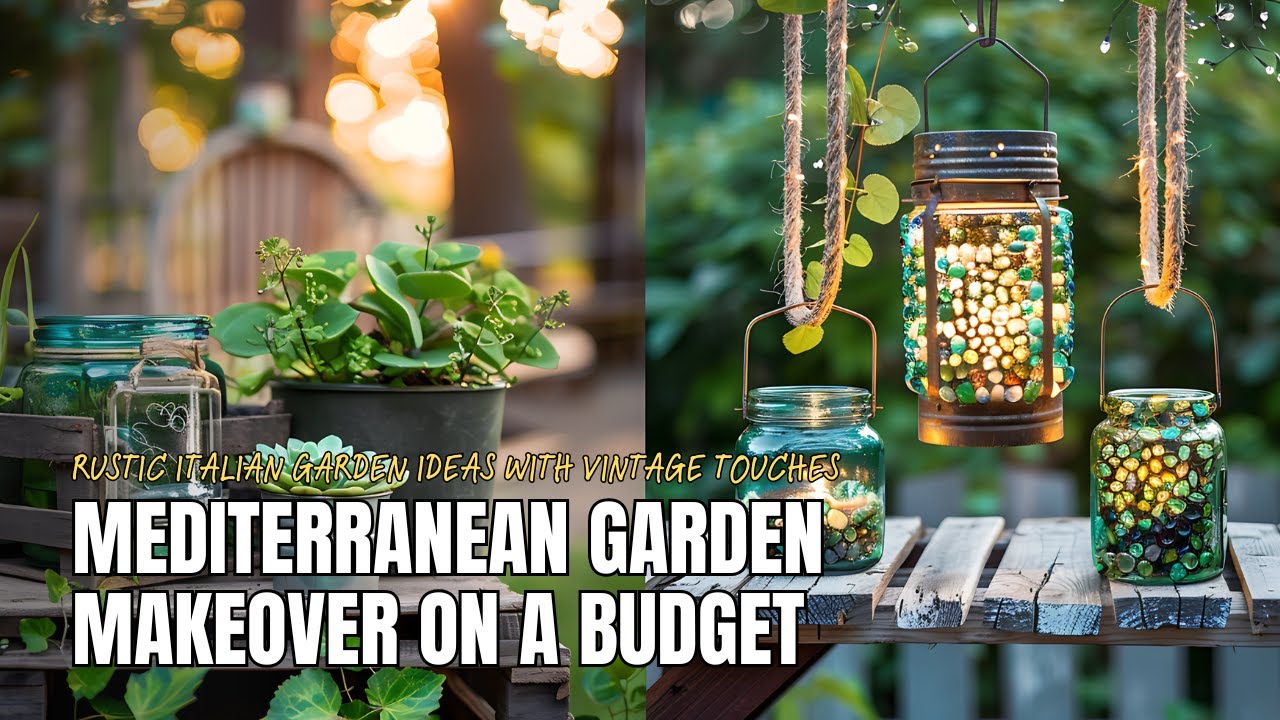 Build a Mediterranean Garden Oasis with Vintage and Upcycled Touches