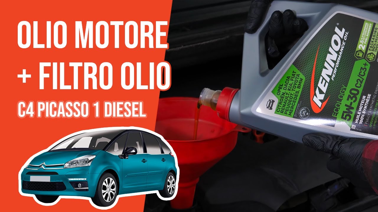Cambio olio motore e filtro dell'olio C4 Picasso 1 2.0 HDI 🛢