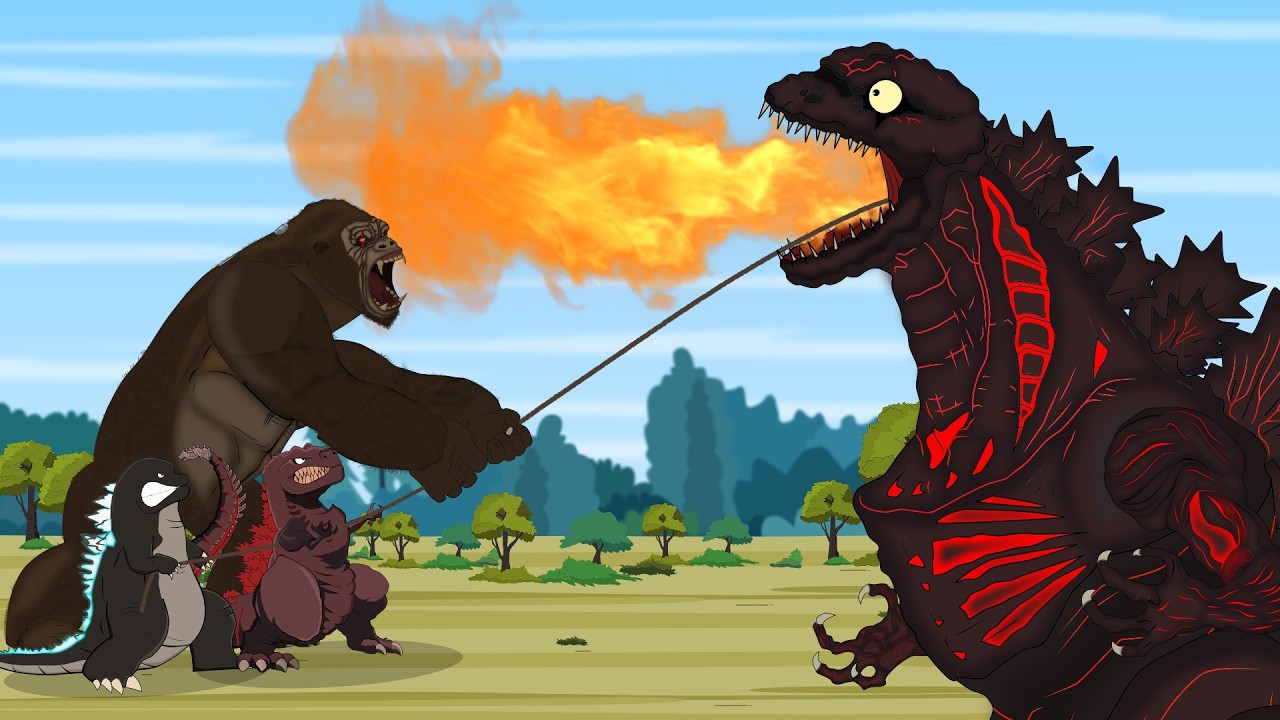 Rescue Throat Shin Godzilla From GODZILLA & KONG: The Battle Choke on a Bone FUNNY |Godzilla Cartoon