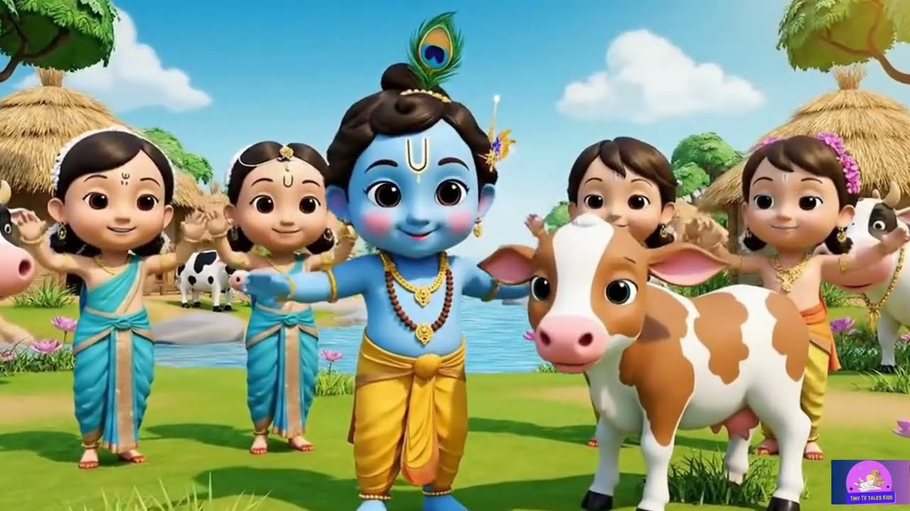 Krishna Dance Nursery Rhyme | Tali Bajao Kanha | Kids Hindi Song #lullaby #nurseryrhymes #kidsmusic