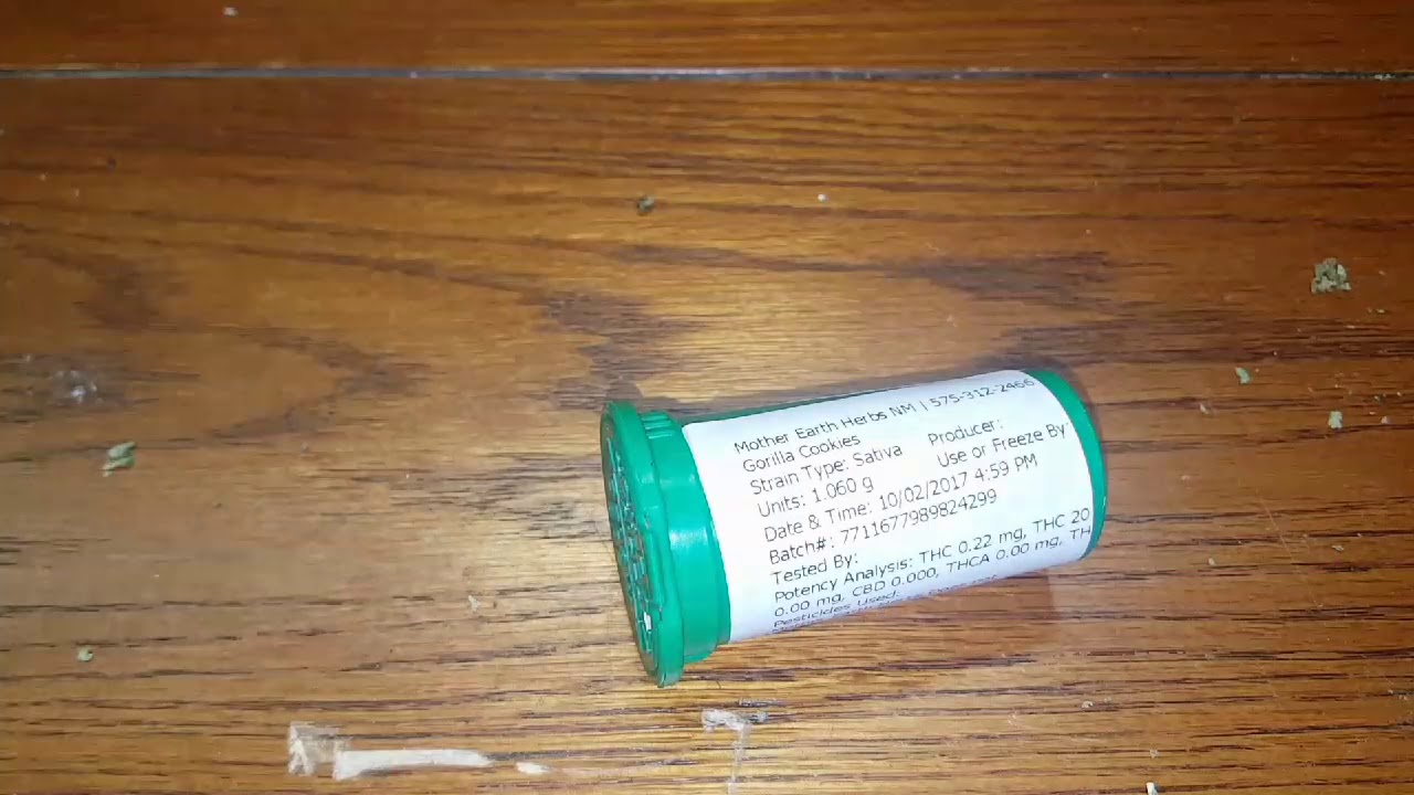 Gorilla Cookies strain review from Mother Earth Herbs Albuquerque NM