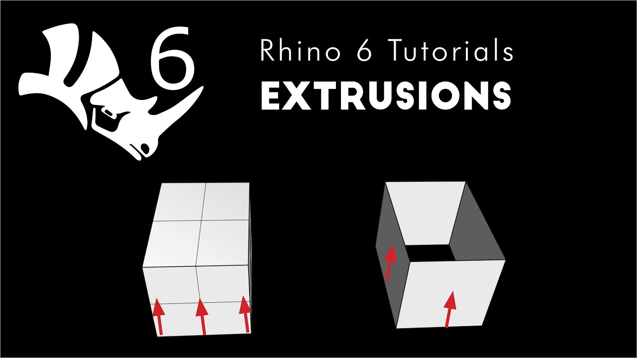 Rhino 6 3D Моделирование 1.07 Выдавливание