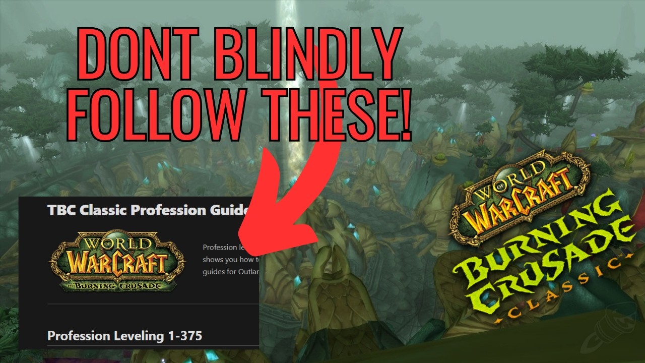 Profession leveling guides can cost you a LOT of gold!