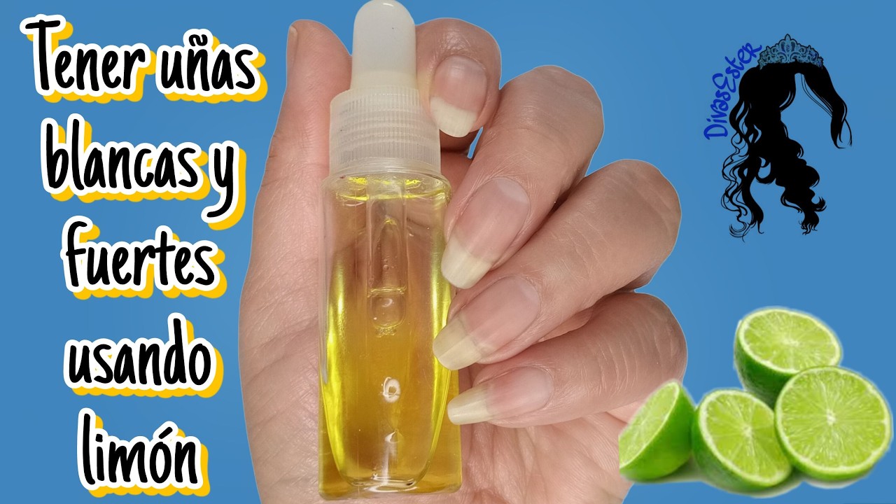 Como hacer crecer uñas fuertes y blancas. Usa limón. How to grow strong and white nails