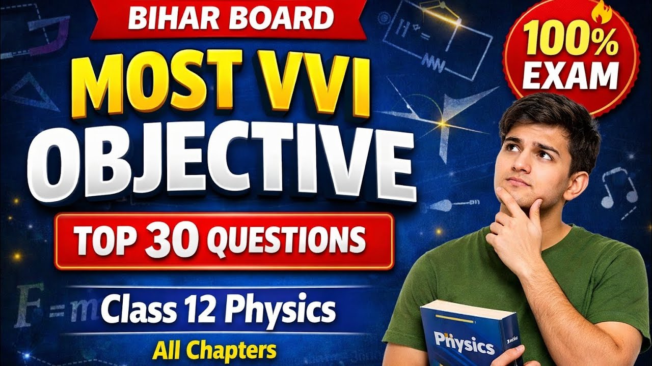 Bihar Board Class 12th Physics Chapter Wise Most VVI Objective Questions | Exam 2025