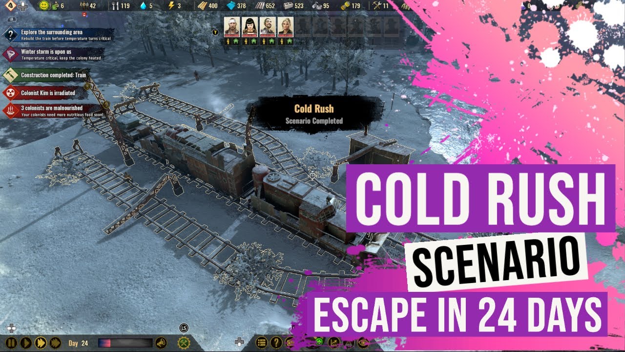 Cold Rush Scenario - Escape In 24 Days - Surviving The Aftermath - Free Update 3 - PC