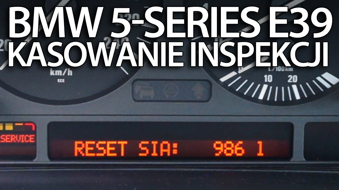 Kasowanie inspekcji serwisowej BMW E39 Serii 5 (przegląd wymiana oleju reset serwis)