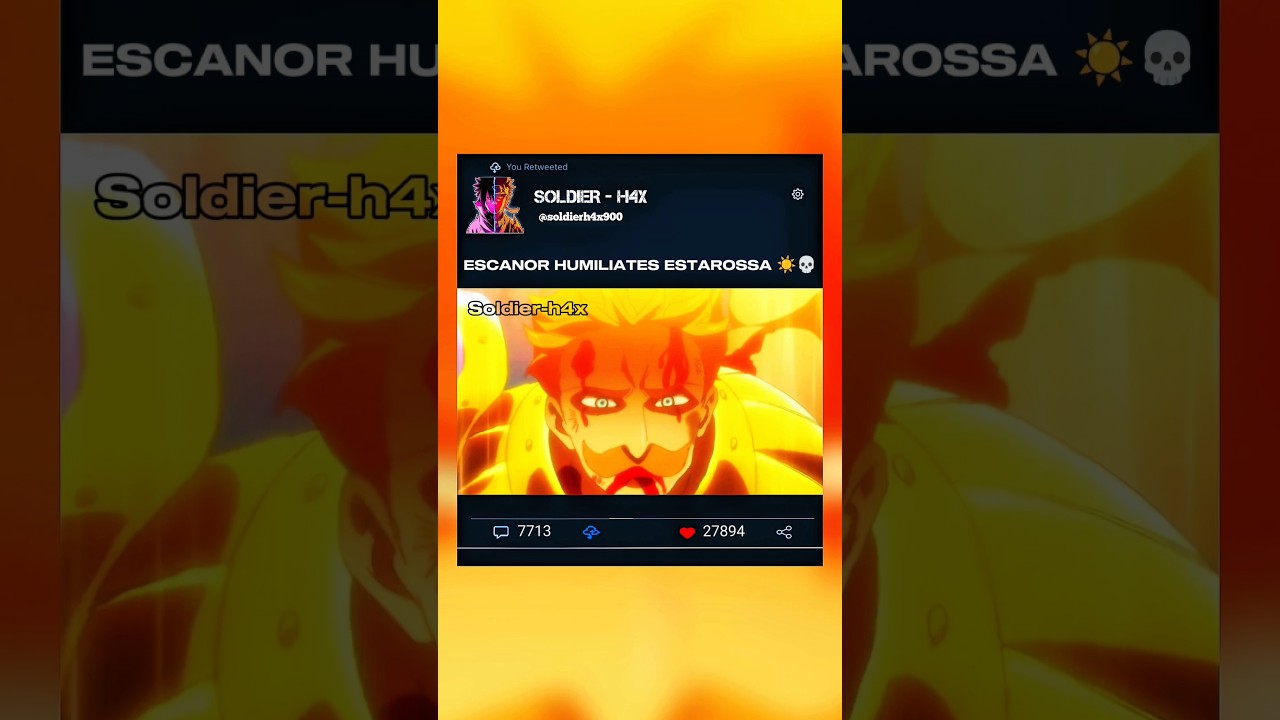 ГРЕХ ГОРДЫНИ ДОКАЗАЛ ЕГО СИЛУ 👑🔥 #escanor #estarossa #shorts