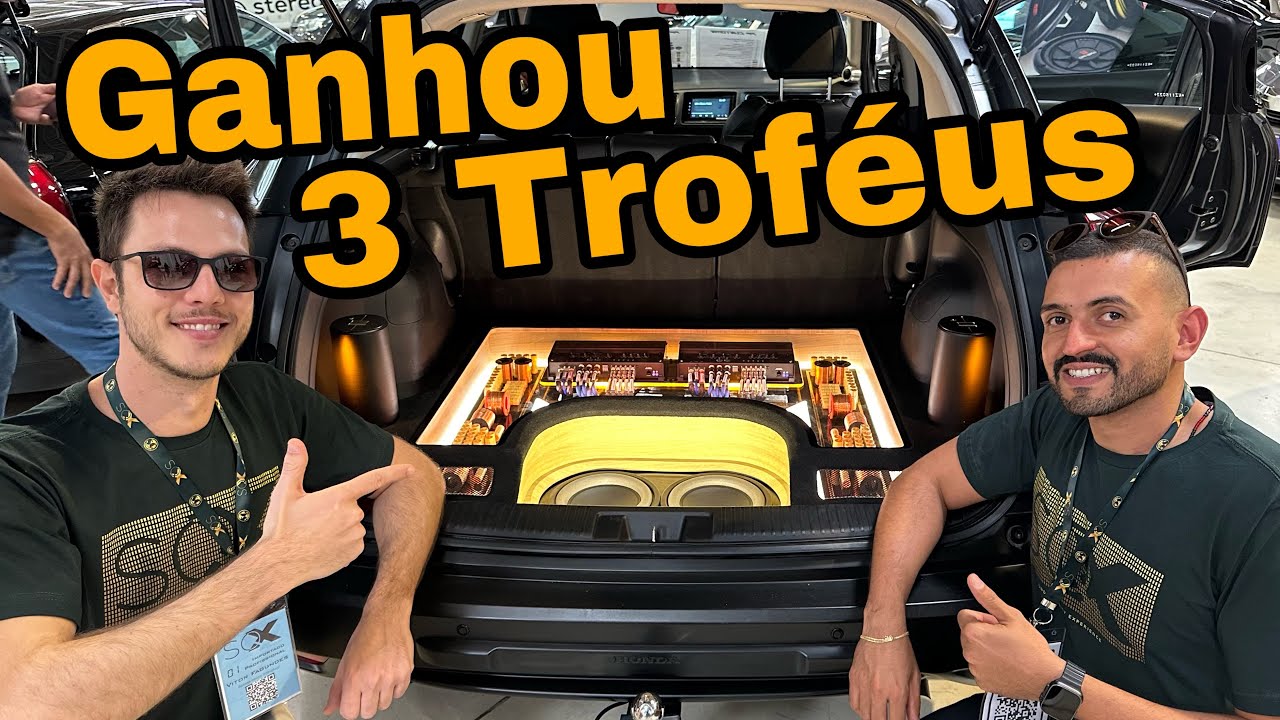 Honda HRV com Som de Qualidade, ganhou 3 prêmios no Campeonato Brasileiro SQX.