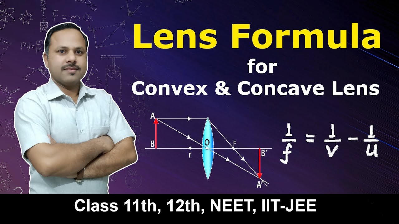 Lens formula for Convex & Concave lens | Ray Optics | 12th Physics Term 2 #cbse