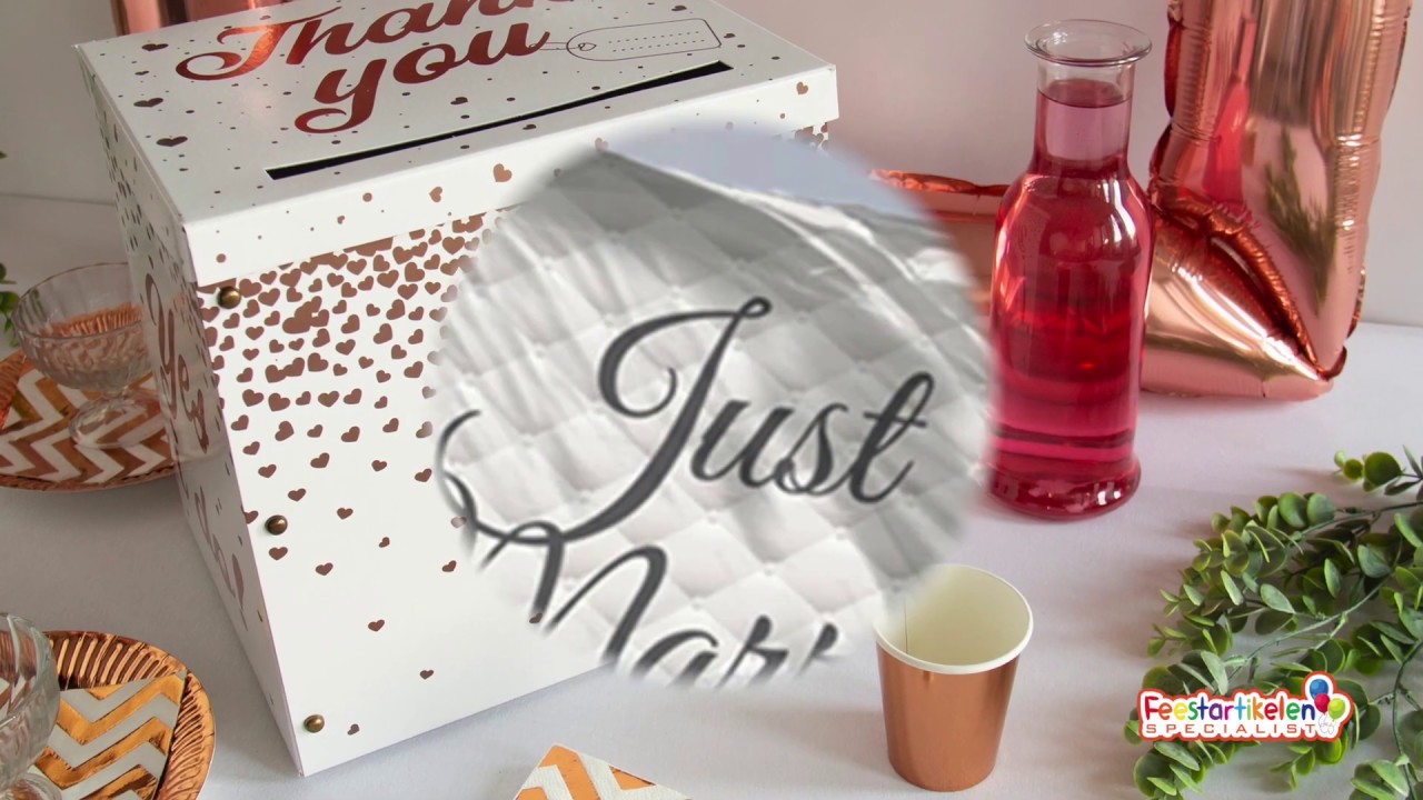 Just Married versiering - Feestartikelen Specialist