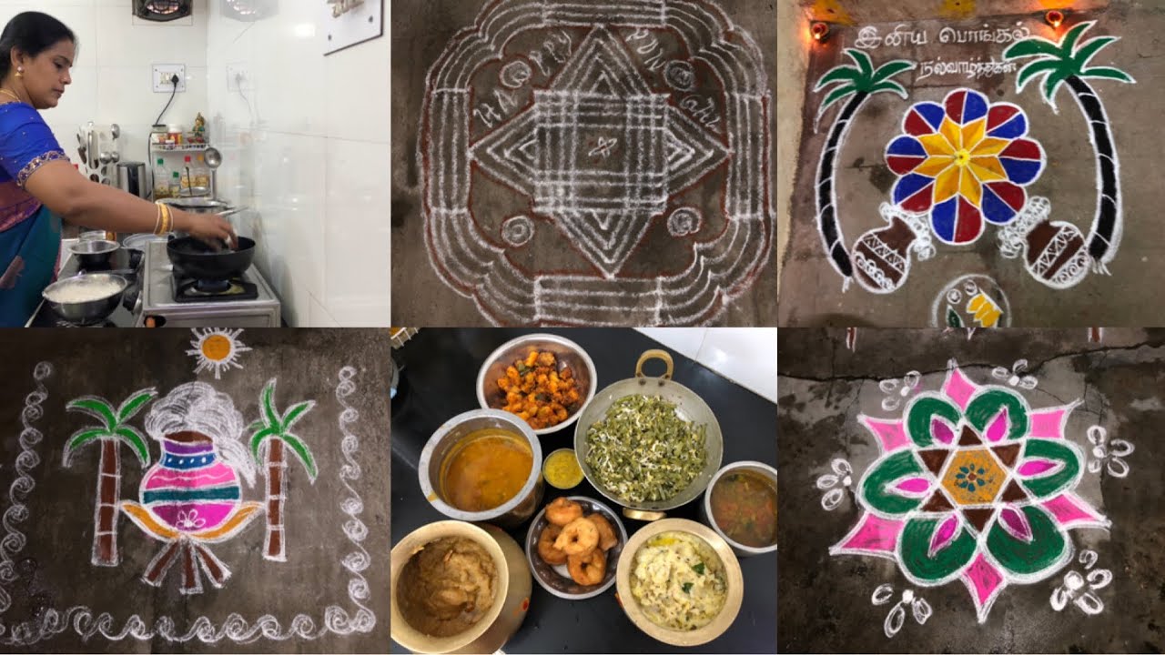 Pongal Special Vlog  | Sakkarai Pongal | Ven Pongal | Vadai | Sambar | Rasam | Kara | Coconut Curry