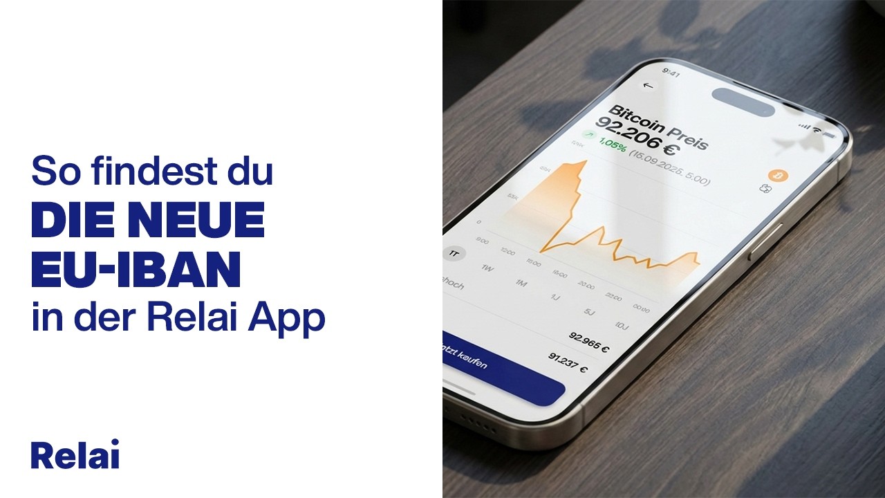 So findest du die neue EU-IBAN in der Relai App