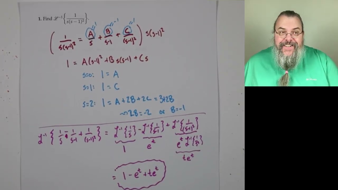 Diff Eq, Exam 3 walkthrough (Spring 2025)