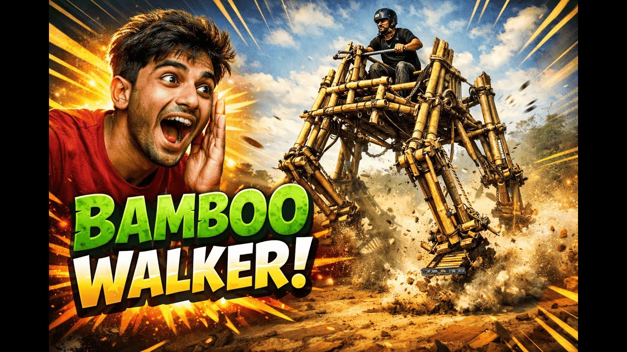 This Bamboo Walker Actually Works 😳🌿#fresh #edit  #bamboo walker# viral #uinque #new startup #work