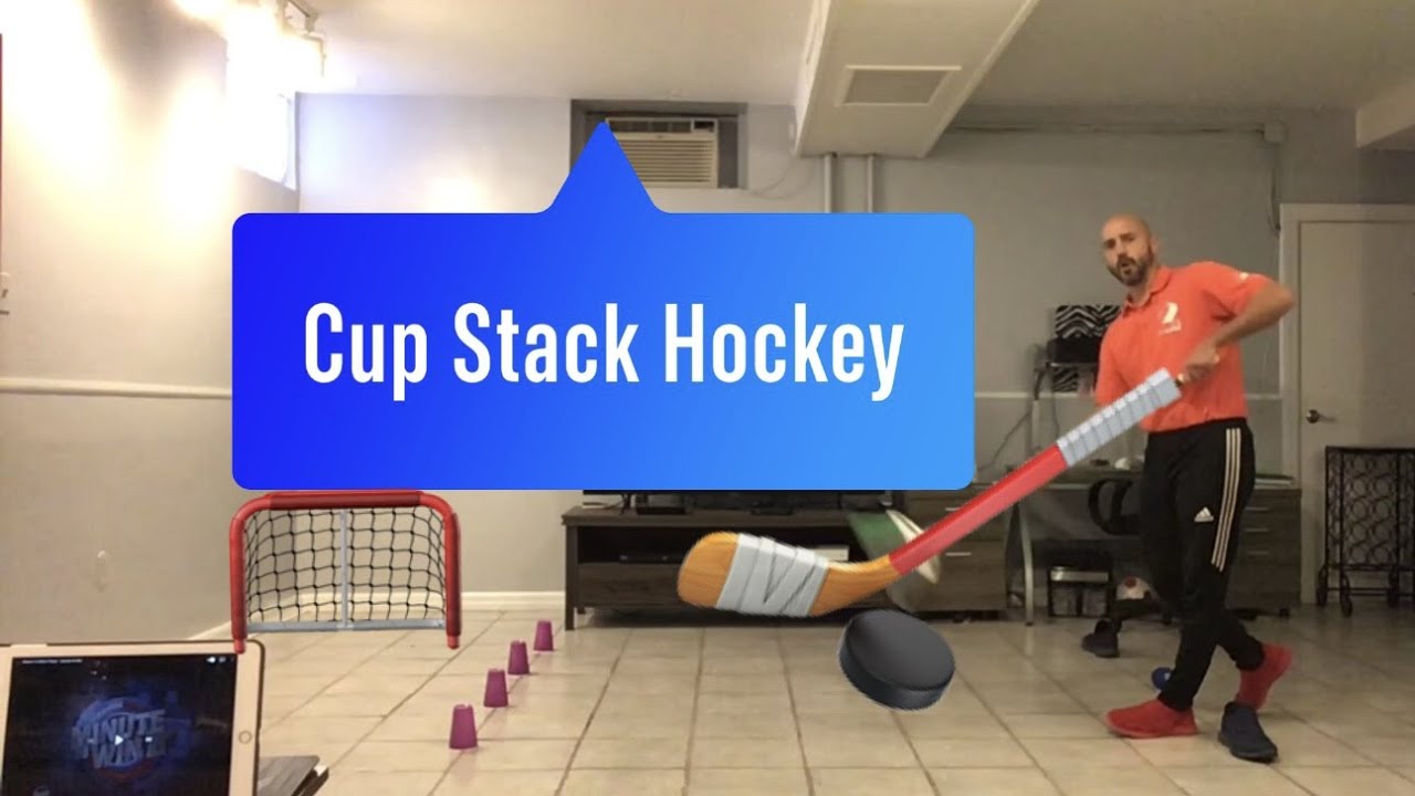 PE At Home: “Cup Stack Hockey” Challenge
