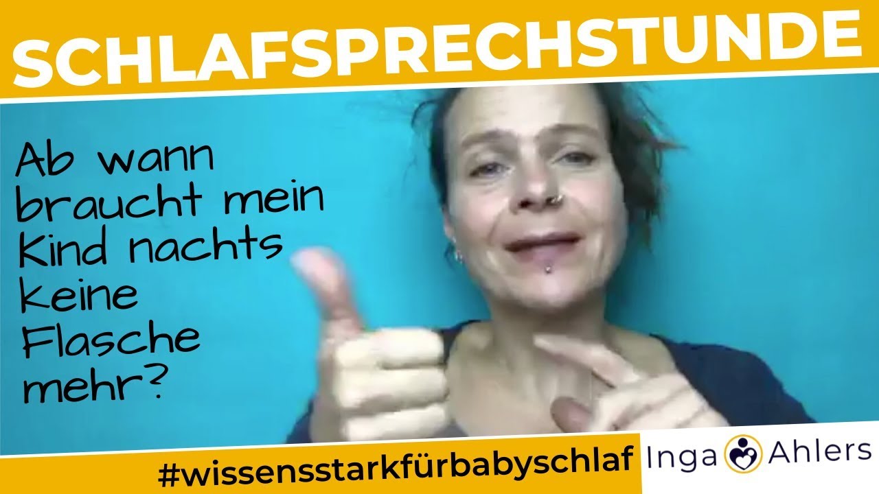 Schlafsprechstunde: Wie lange braucht ein Kind nachts noch die Flasche?