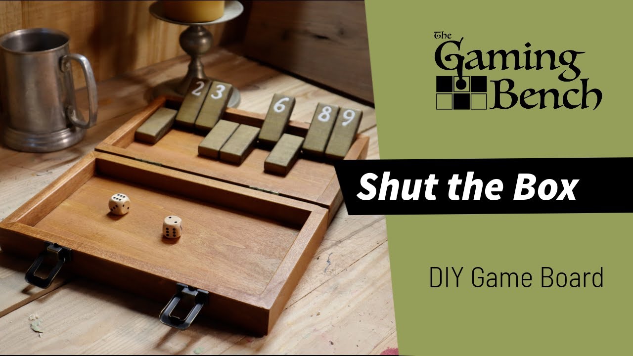 Shut the Box DIY | English pub game wooden box