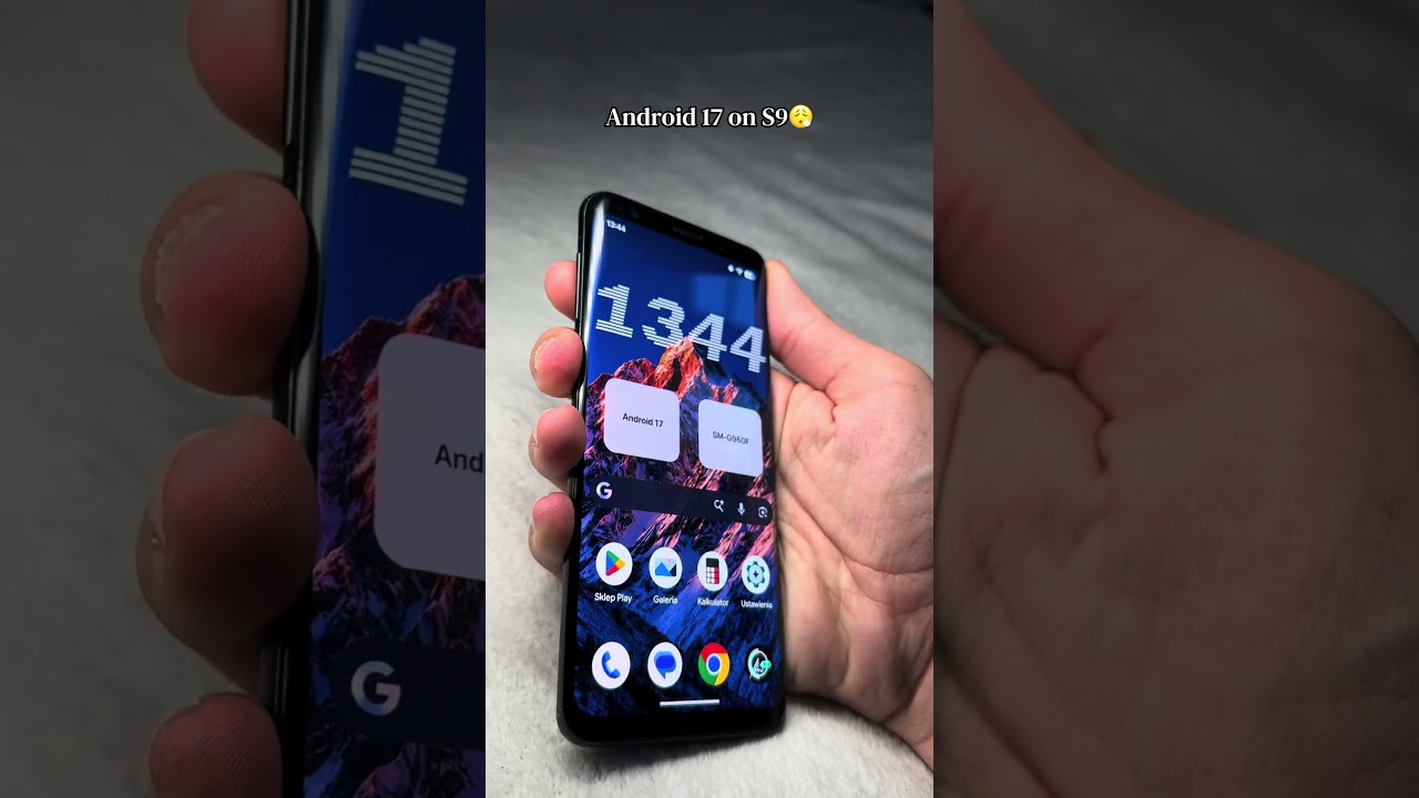 Android 17 Running on Samsung S9 with Clear Mod! 🤯😮&zwj;💨⁠