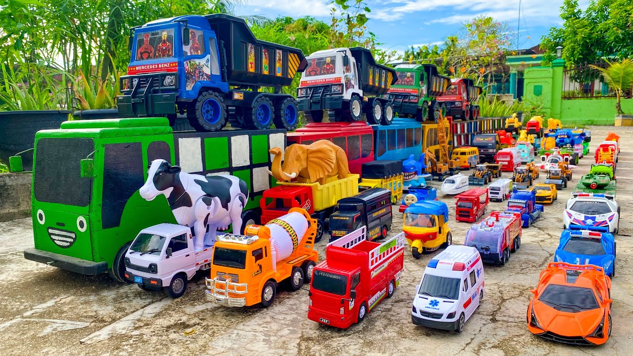 Box Full of Model Cars -Mazda Mx5, Koenigesgg Jesko, Lamborghini Scv12, Byd Yang Wang U8, Toyota Car