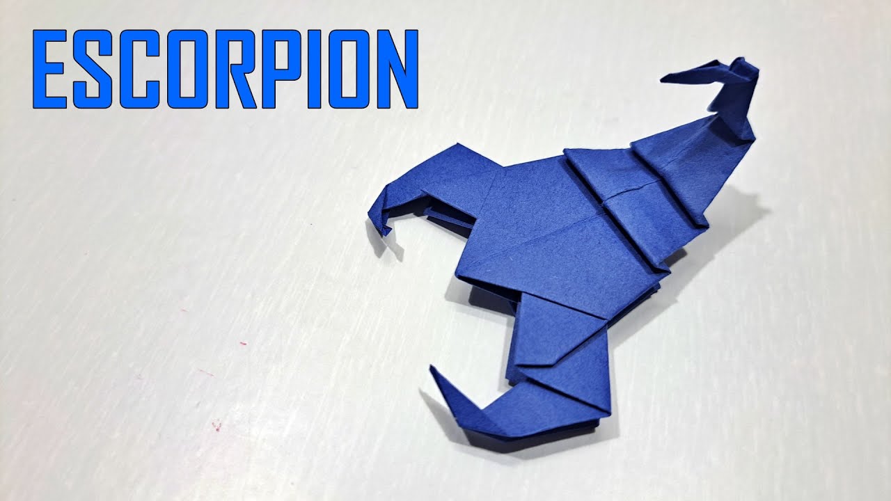 🦂 COMO HACER UN ESCORPION EN ORIGAMI - Escorpión en papel Paso a Paso