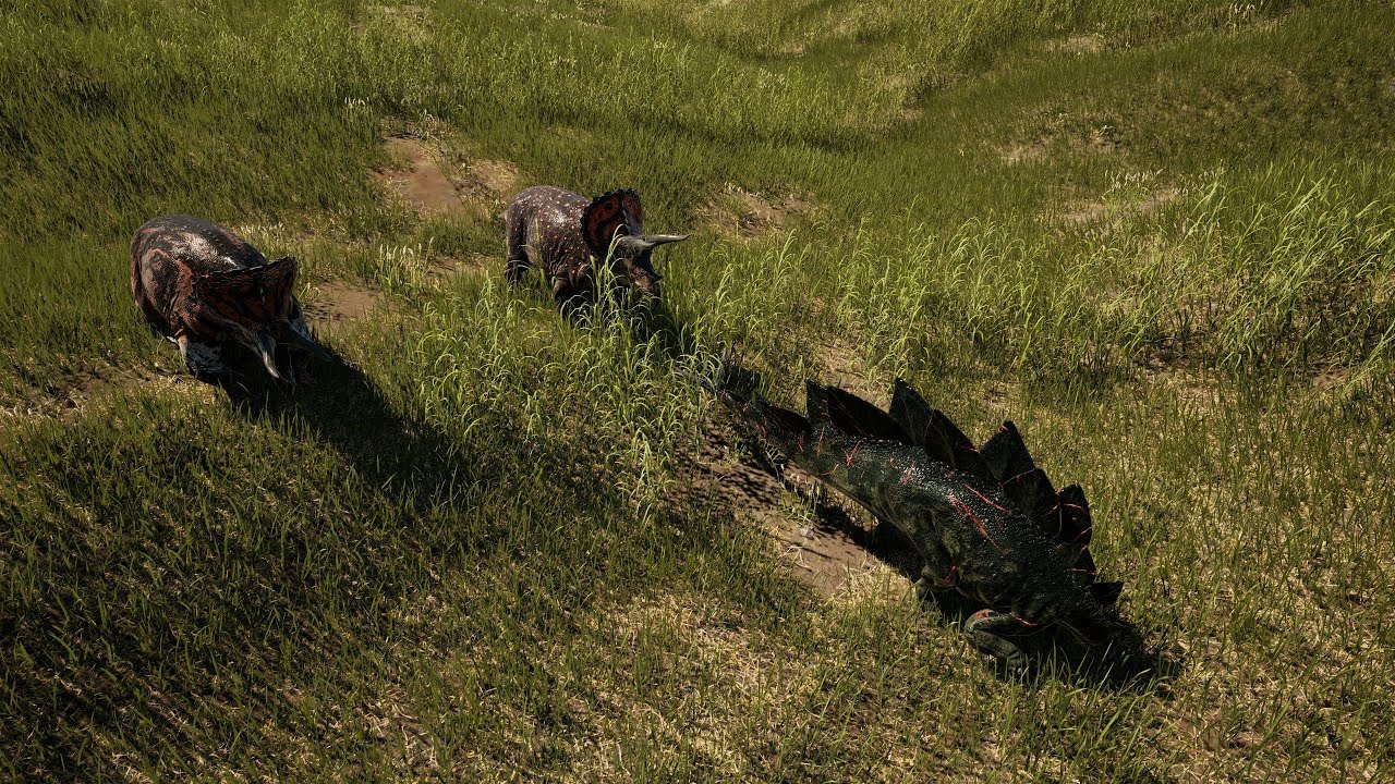 No Chance! Cheating Triceratops Took Me Down! |The Isle Evrima | Stegosaurus Gameplay#4