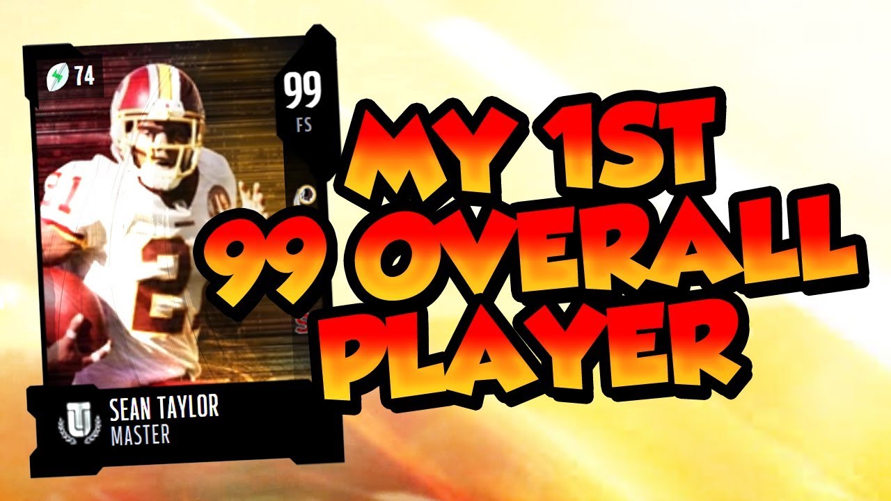 Madden 18 Ultimate Team :: My FIRST 99 OVERALL PLAYER! New Mut Master Sean Taylor! 99 Zone Coverage!