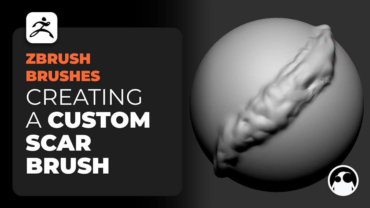 Why so serious? let's make a custom scar brush in ZBrush (updated)