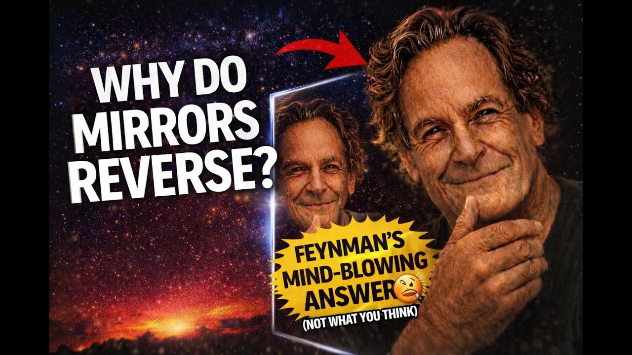 Почему зеркала переворачиваются? Умопомрачительный ответ Фейнмана 🤯 (Не то, что вы думаете)