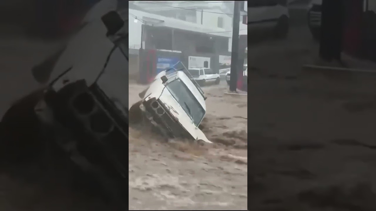 Massive Flood Caught On Camera 😱 #floods #flood #disaster #shorts