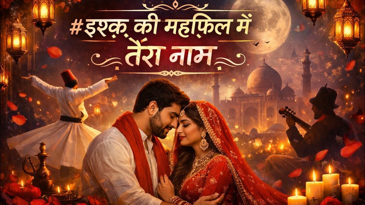 Ishq Ki Mehfil Mein Tera Naam ❤️ | Heart Touching Sufi Song | Love Song | Full HD | Tere Ishq Sufi