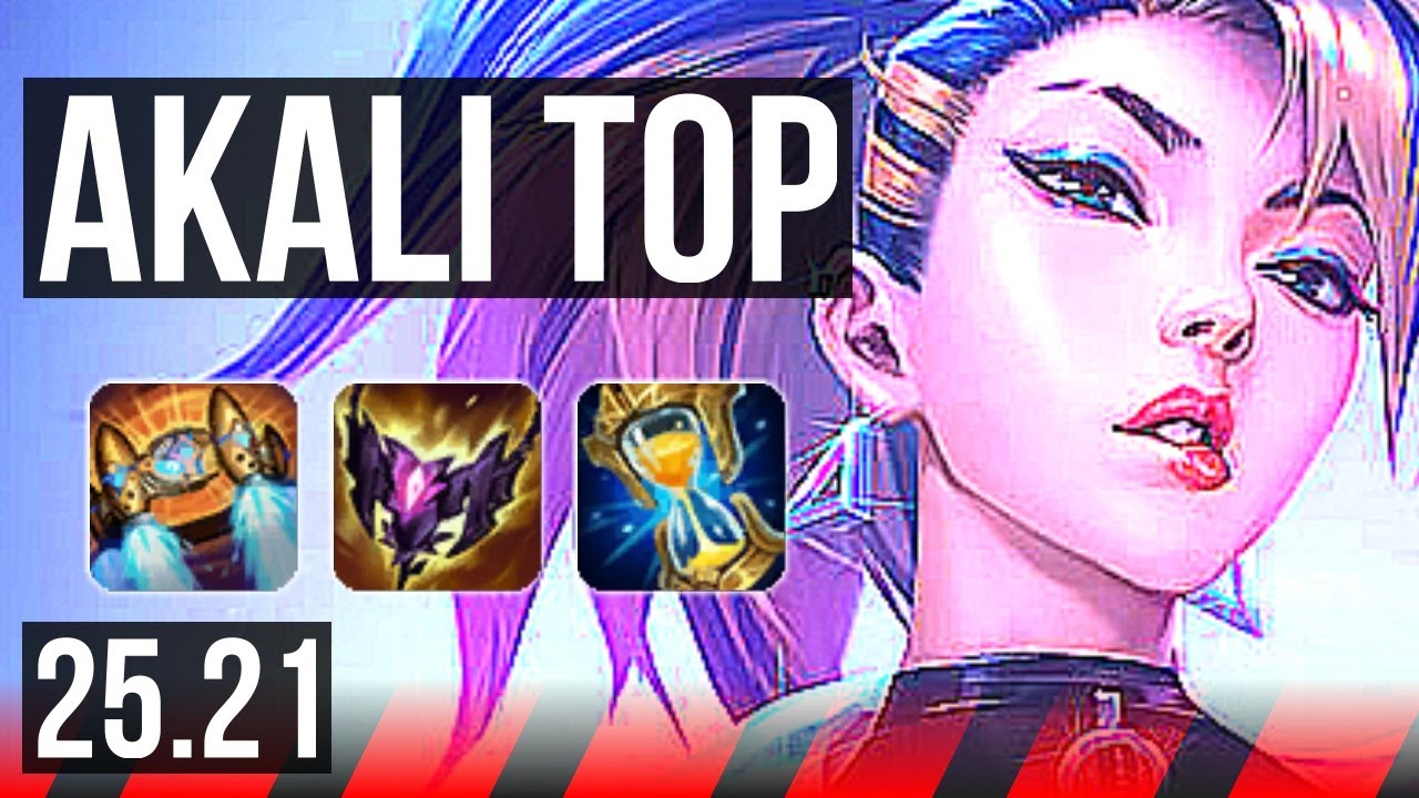 AKALI vs GAREN (TOP) | 9 solo kills | EUW Master | 25.21
