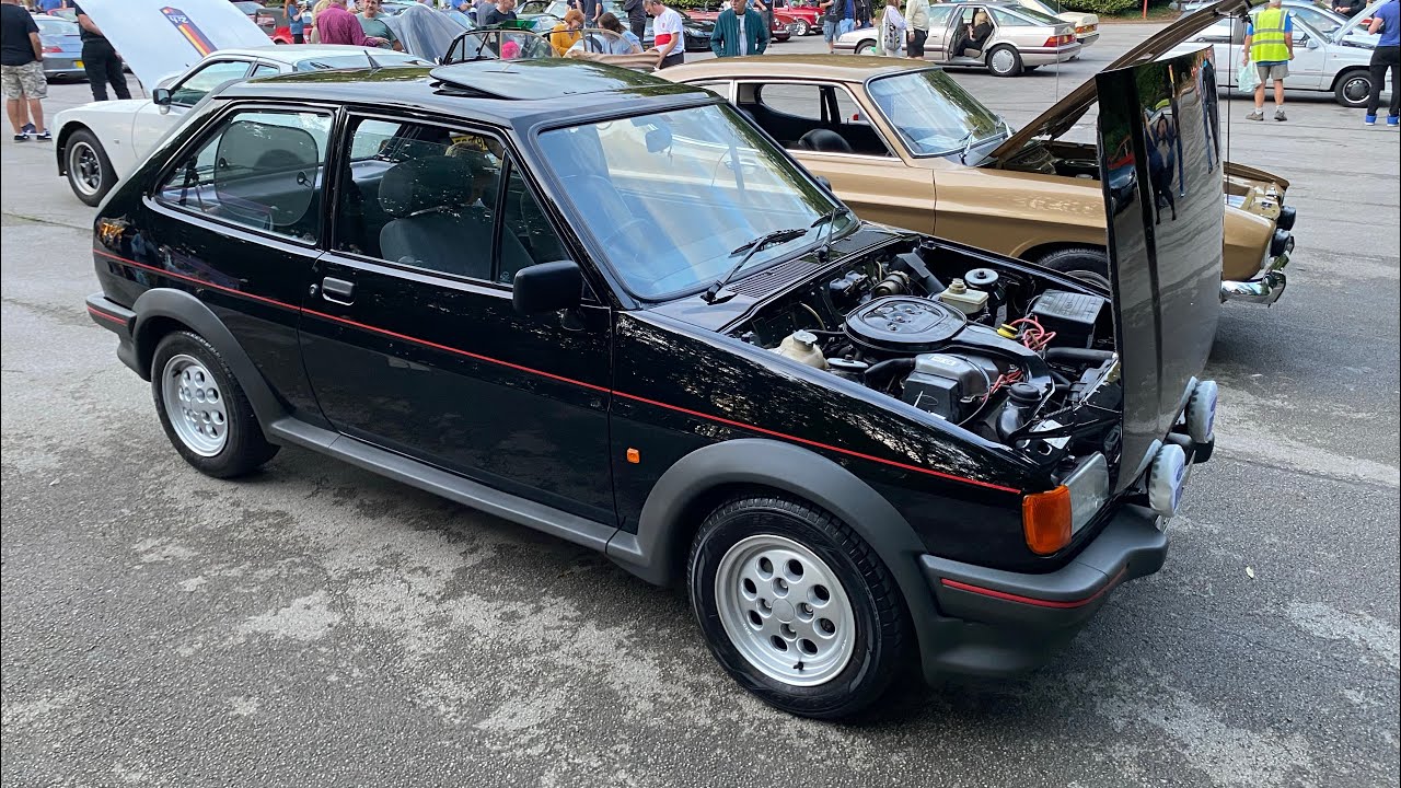 1986 Ford Fiesta MK2 XR2 (D23 OMJ) Humber Bridge Classic Car Night 15/09/23.
