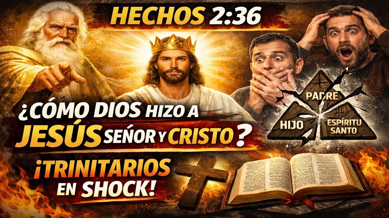 🔥HECHOS 2:36: ¿COMO DIOS HIZO A JESÚS SEÑOR Y CRISTO? LA EXPLICACIÓN QUE ENMUDECE A LOS TRINITARIOS