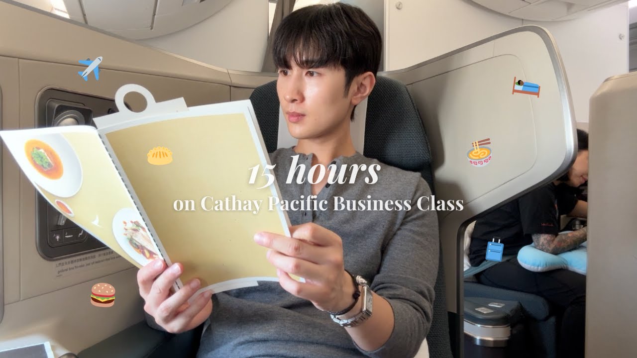15 часов в бизнес-классе Cathay Pacific ✈️ (Гонконг-Джонсон-Форт-Кино)