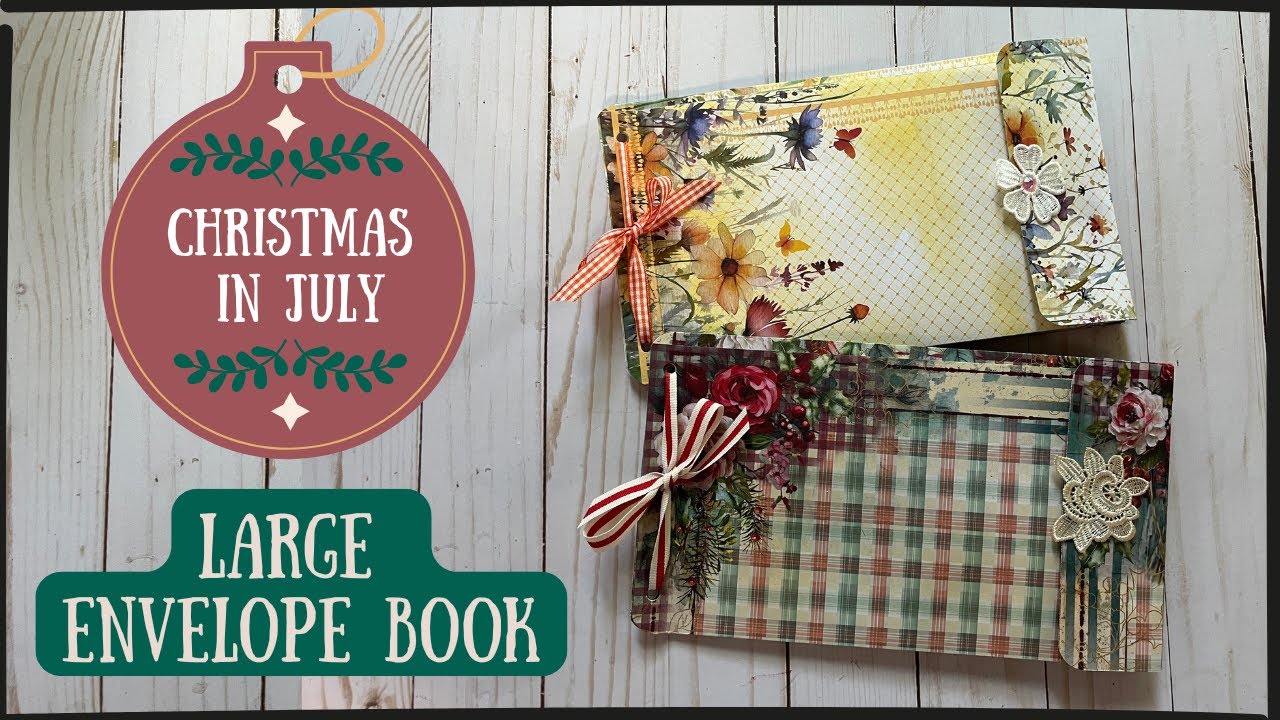 Quick & Easy Large Envelope Book Tutorial (Giveaway Ended)  #ChristmasInJuly