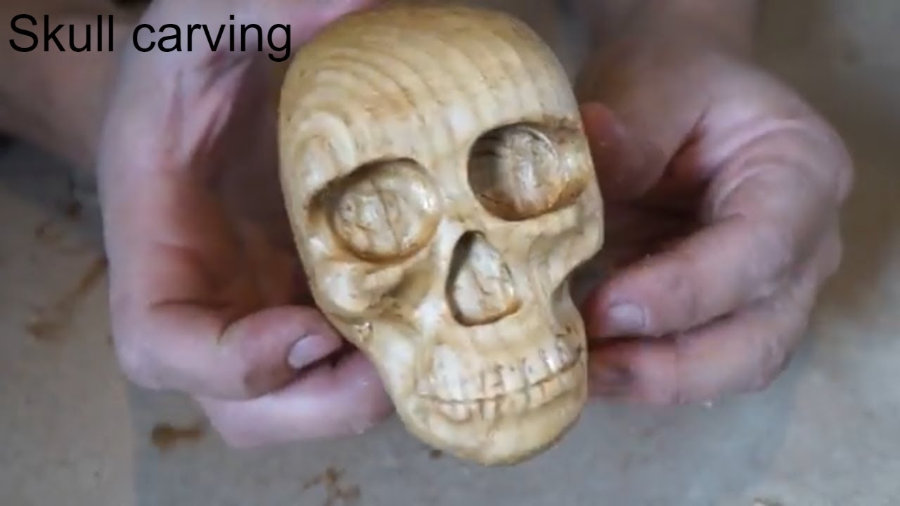I carved a skull for the first time!!!!