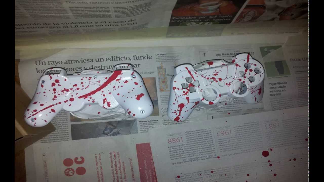 Cómo personalizar - Pintar mando PS3/PS4 Xbox360/Xbox ONE sangre