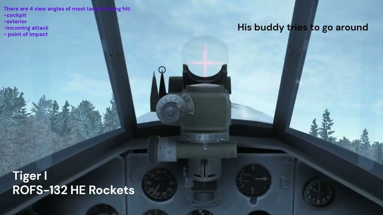 IL-2 -- ROFS-132 HE Rocket Demonstration