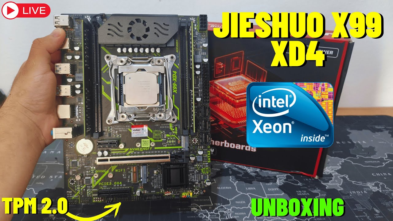 AO VIVO - NOVA PLACA X99 JIESHUO XD4 + COOLER LOW PROFILE TEUCER UT75 #20