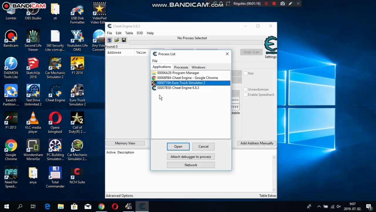 ETS2 pénz hack cheat engine!!!