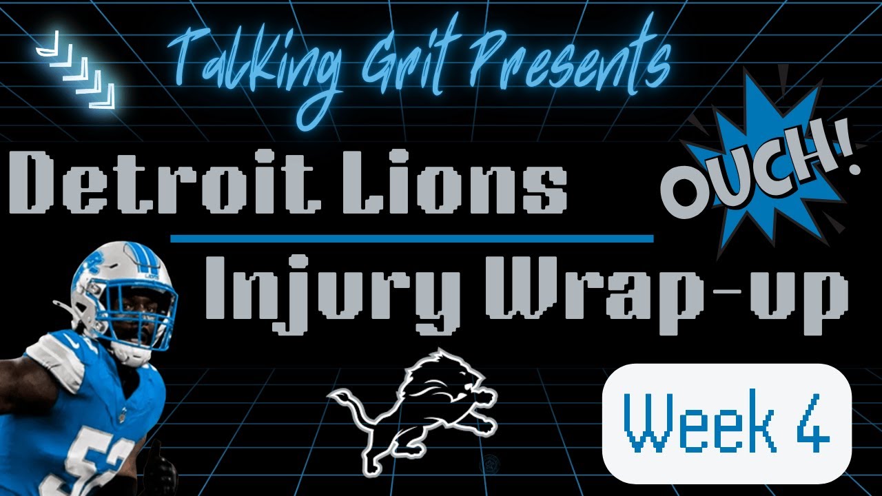 Lions Linebacker OUT; Lions and Browns Week 4 Injury Report