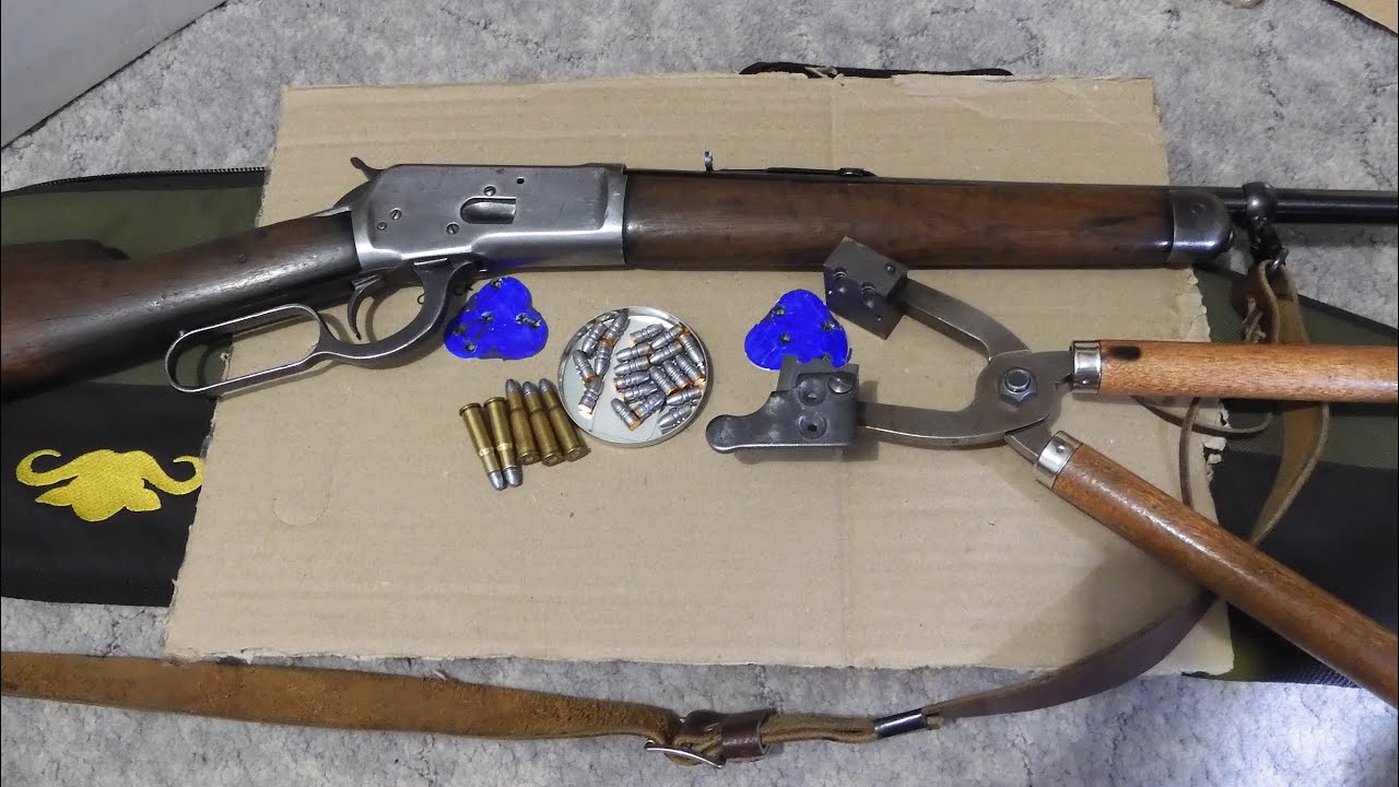1892 Winchester 25 20 WCF cast bullet loading and testing.
