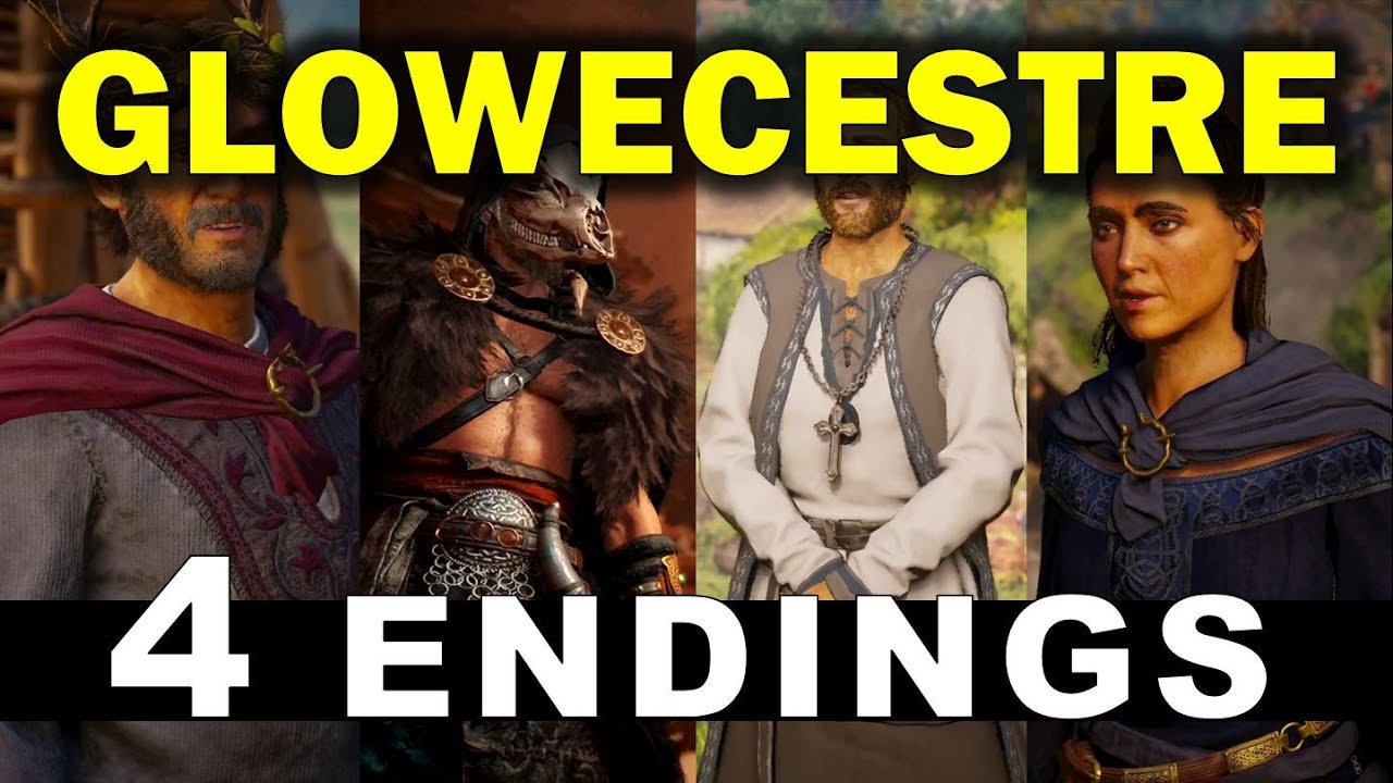 AC Valhalla: All Possible Glowcestrescire Endings (Kill or Spare Cynon / Modron)