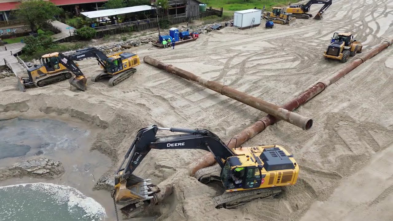 Com maior alargamento de praias do Brasil em andamento, cidade dá passo para futura etapa