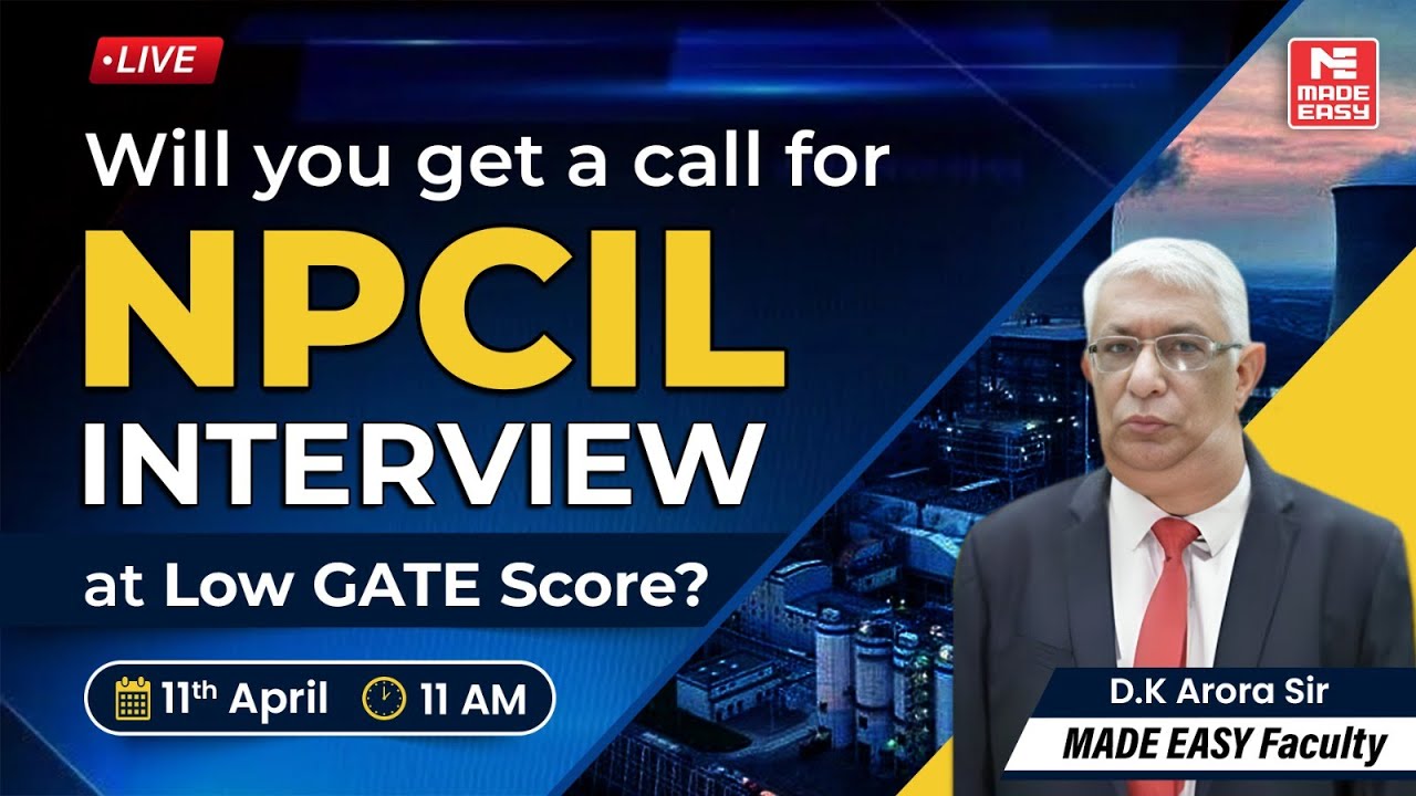 NPCIL Selection at Low GATE Score? | LIVE PSU Guidance for GATE Aspirants | Must Watch | MADE EASY