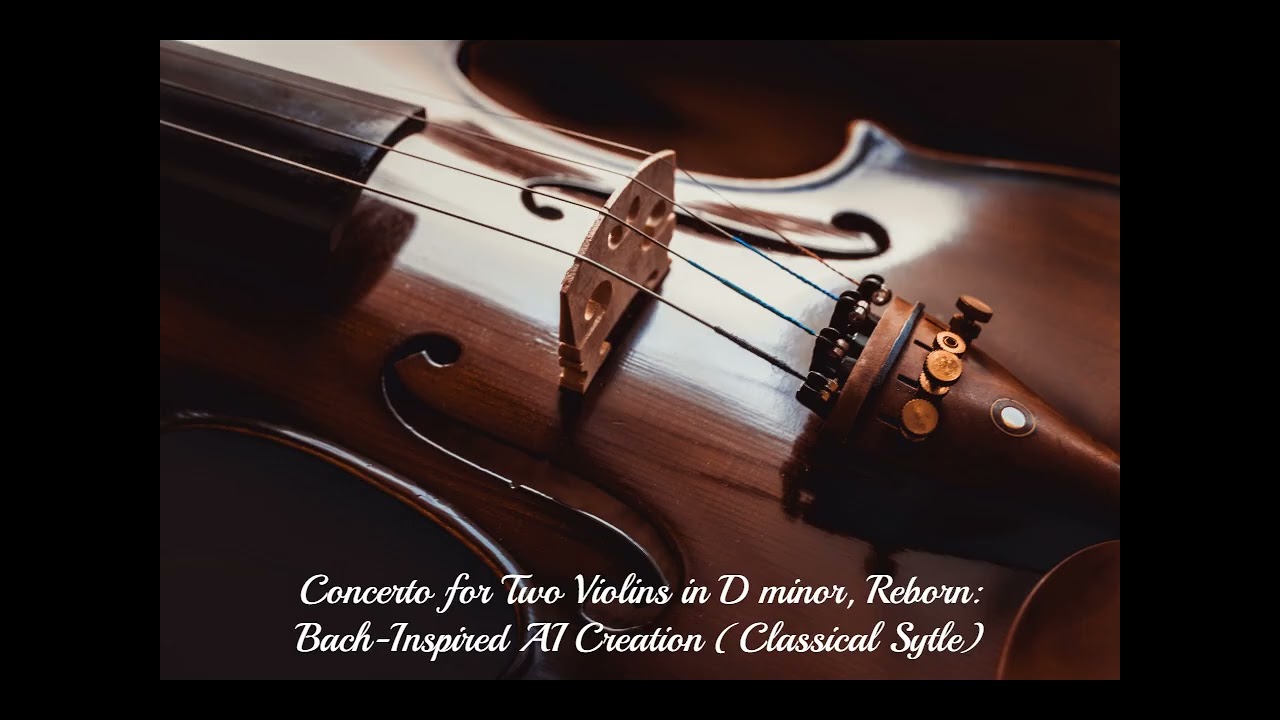 Concerto for Two Violins in D minor, Reborn: Bach-Inspired AI Creation (Classical Sytle)