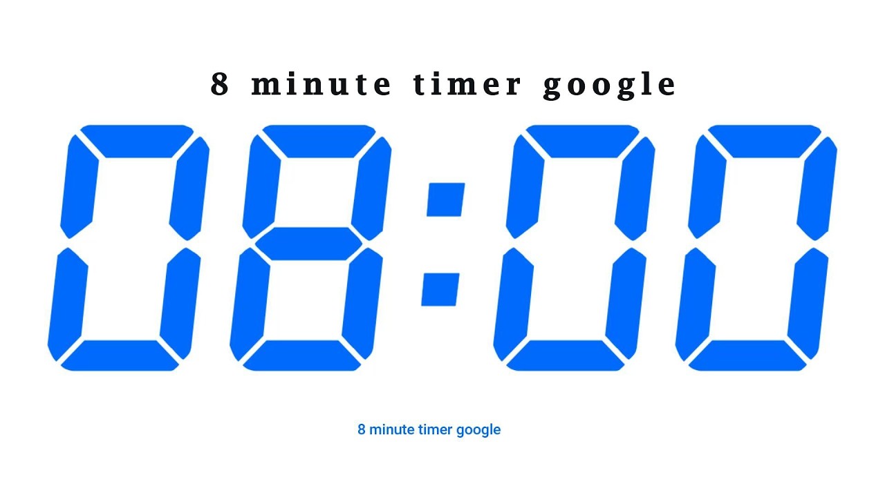 8 minute timer google