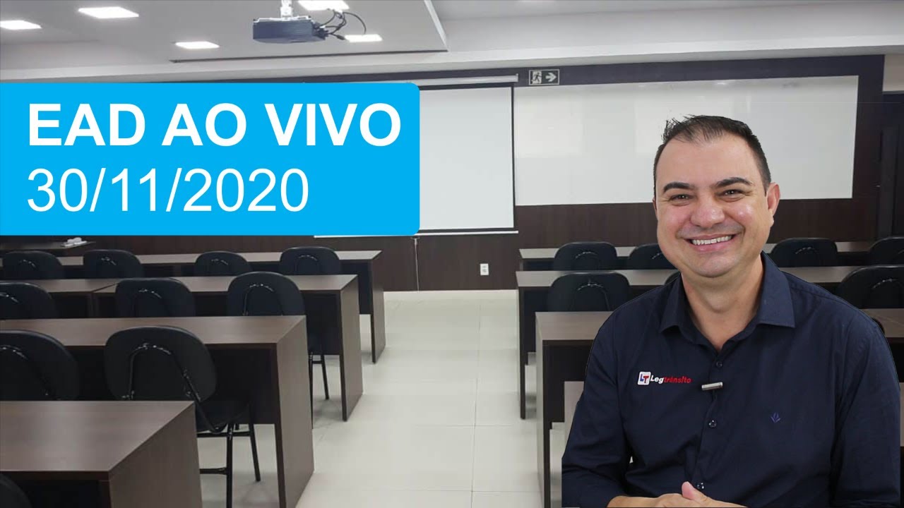 EAD AO VIVO 30/11/2020 - RESPONDENDO DÚVIDAS DE PROVAS DO DETRAN