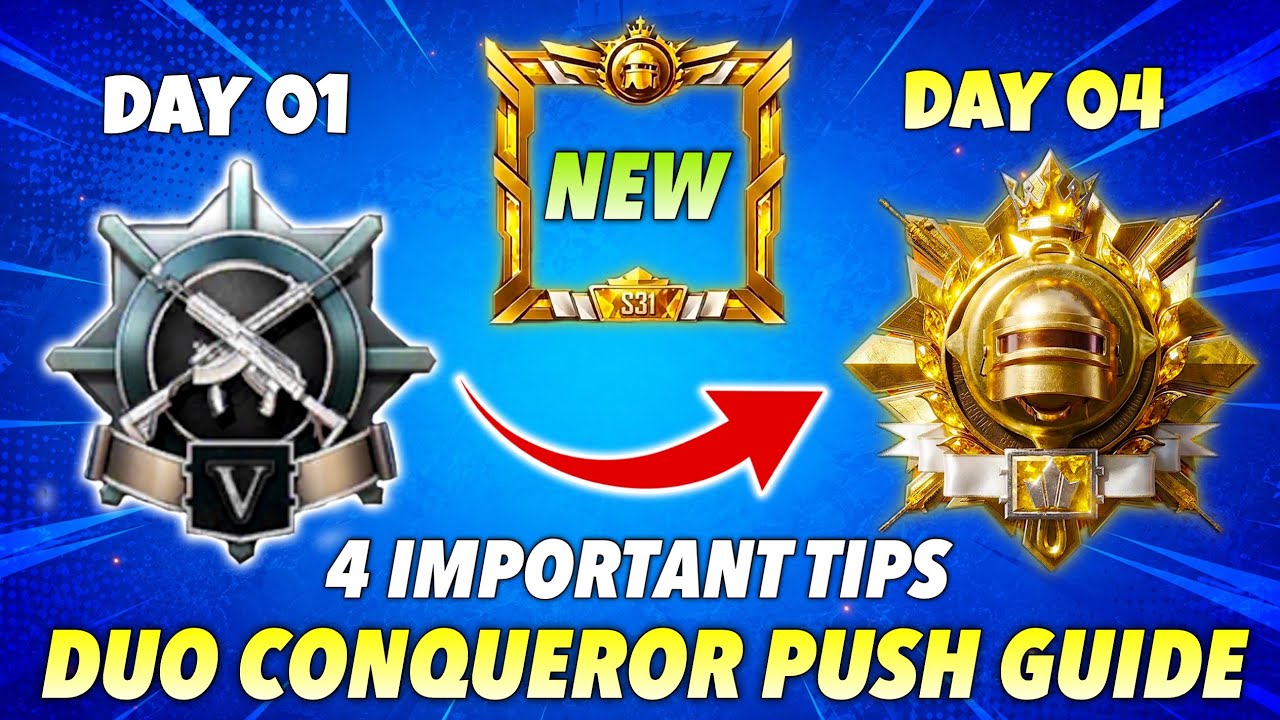 😱 How to Reach Conqueror Fast in BGMI 4.5 Update | Duo Rank Push Full Guid ✅